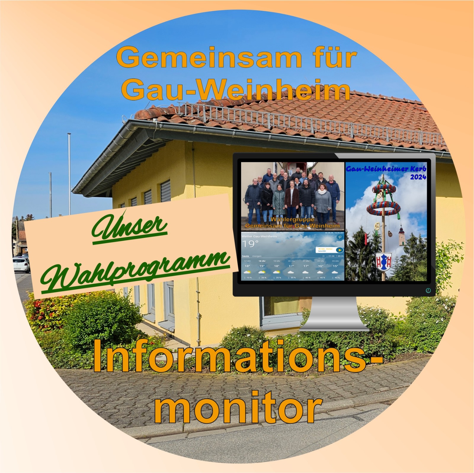 Informationsmonitor im Rathaus Informationsmonitor im Rathaus
